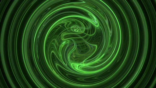 Green spiral pattern abstract background seamless loop. Suitable for horizontal and vertical video format.