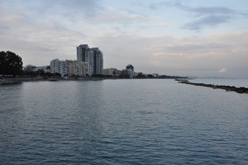 Obraz premium The beautiful Limassol Beach in Cyprus