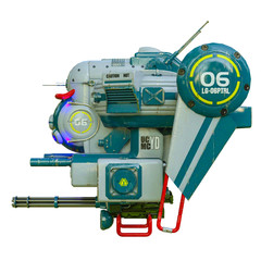 super drone in a white background