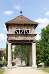 Dovecote in Georges Blanc park in Vonnas, France