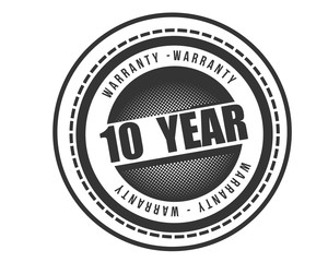Obraz premium 10 years warranty icon stamp