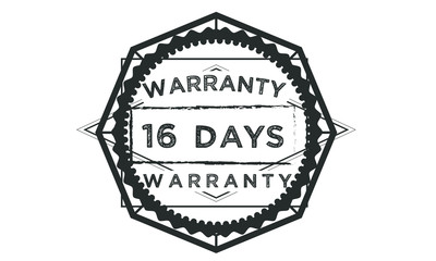 Obraz premium 16 days warranty icon stamp
