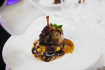 Main dish during an event or wedding