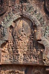 Banteay Srei angkor cambodia ancient sculpture relief