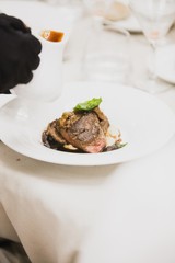 Main dish during an event or wedding