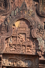 Banteay Srei angkor cambodia ancient sculpture relief