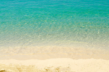Calm Sea Ocean And Blue Sky Background
