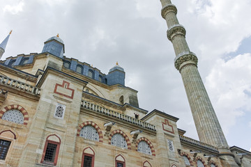 Fototapeta na wymiar Built between 1569 and 1575 Selimiye Mosque in city of Edirne, East Thrace, Turkey 