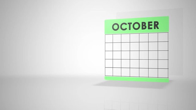 Info graphics for data for month of the year - October
