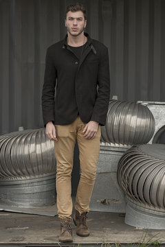 man, sesy, container, style, fashion, black jacket, social man, fashion editorial, men's fashion, casual, life style
