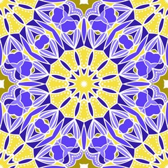 Art deco pattern of floral elements. seamless pattern. Vector illustration. design for printing, presentation, textile industry.