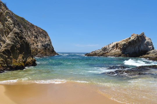 Playa maruata en Michoacan Mexico