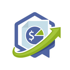 icon illustration with the concept of directional communication media, about taxation information.