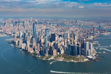 Aerial view of Manhattan 
