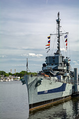 Obraz premium USS Slater at port in Albany New York