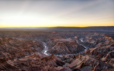 Fish River Canyon in Southern Namibia taken in January 2018