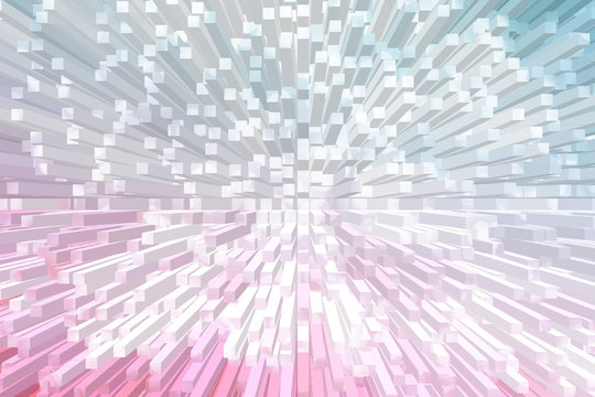 Colorful extrude abstract background