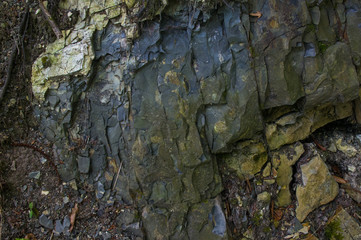 rocks and stones of the sea coast