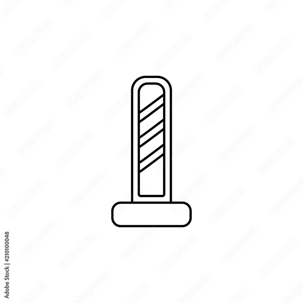 Poster road sign icon. element of traffic signs icon for mobile concept and web apps. thin line road sign i