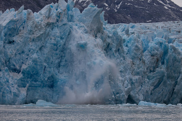 Calving glacier in Alaska caught in the act