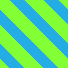 Seamless background with slanted stripes. Bright green lines on blue background