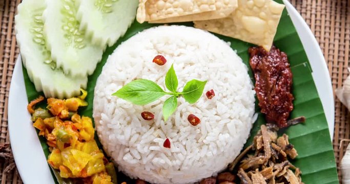 Nasi lemak Asian dish
