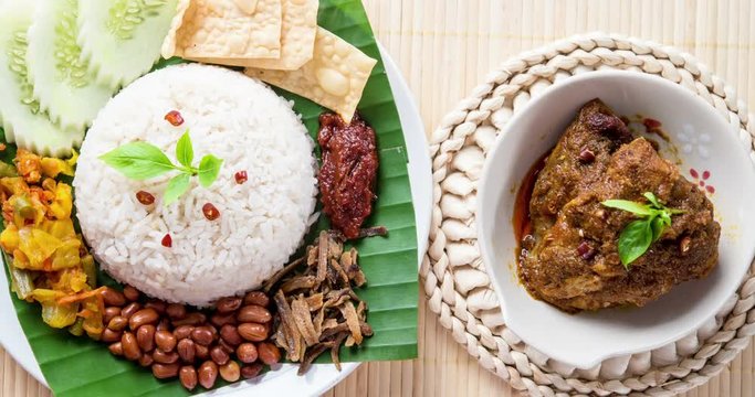 Nasi lemak Asian dish