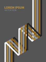 Colorful lines shapes. Trendy concept design.