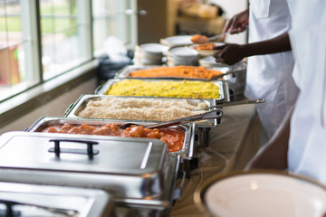 Nigerian Food  Buffet at Birthday Party 
