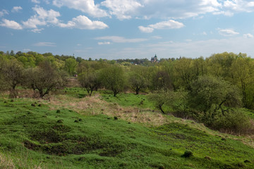 Views of the ancient city of Zaraysk and the medieval fortress Walls of the Kremlin