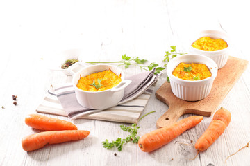carrot souffle or flan