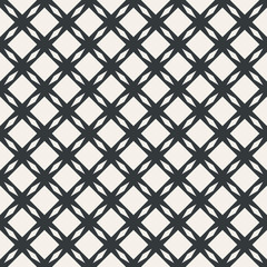Square table or net abstract seamless pattern monochrome or two colors vector