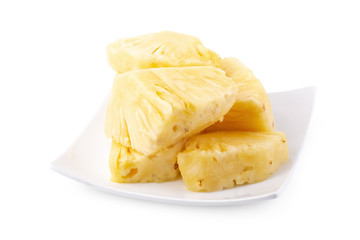 Pineapple Sliced isolated on a white background