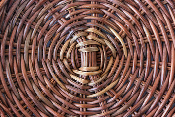 Texture of rattan basket background. Old bamboo weave texture background.