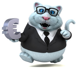 Fun cat - 3D Illustration © Julien Tromeur