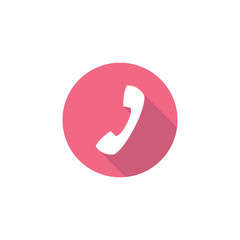 Telephone flat icon vector design