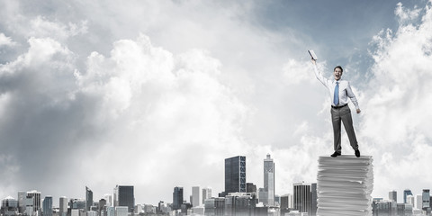 Study hard to become successful businessman.