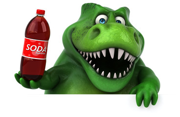 Fun dinosaur - 3D Illustration © Julien Tromeur