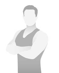 Default placeholder fitness trainer in a T-shirt.