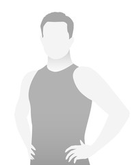 Default placeholder fitness trainer in a T-shirt.