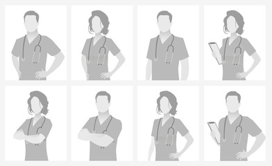 Default placeholder doctor half-length portrait