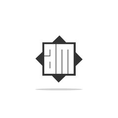 Initial Letter AM Logo Template Vector Design