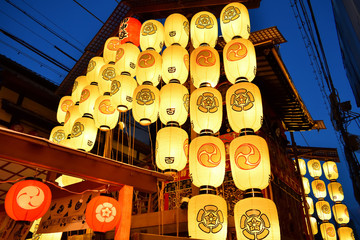 Gion festival's lantern evening, Kyoto Japan.