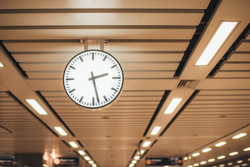 clock in electric train