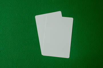 mock-up blank poker card