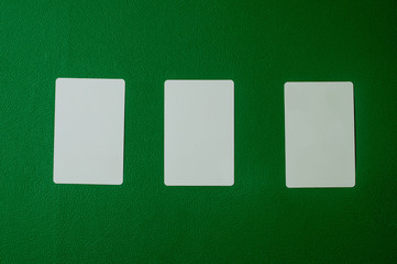 mock-up blank poker card