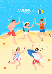 Summer Festival Illustration