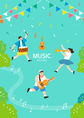 Music Festival Illustration