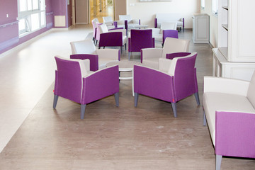 relaxation area in retirement convalescence home hospital