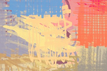 Abstract painting on canvas. Hand made art. Colorful texture. Modern artwork. Strokes of fat paint. Brushstrokes. Contemporary art. Artistic background image.